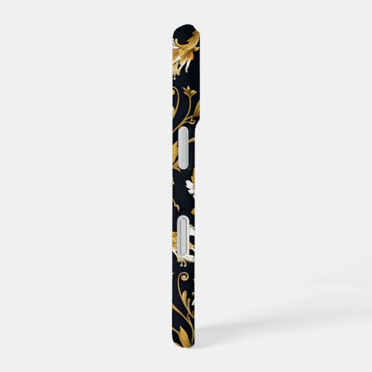 Baroque Floral iPhone 16 Hoesje (Rechterkant)