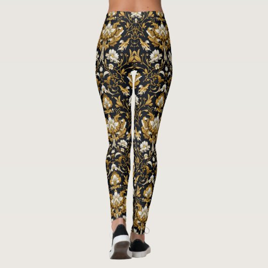 Baroque Floral Leggings (Achterkant)