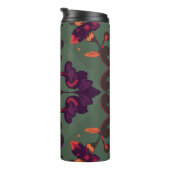 Baroque Floral Pattern Travel Mug Thermosbeker (Geroteerd rechts)