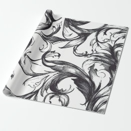 Baroque Flourish Wrapping Paper Cadeaupapier