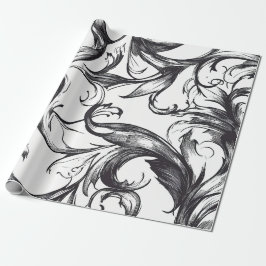 Baroque Flourish Wrapping Paper Cadeaupapier