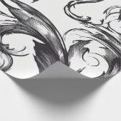 Baroque Flourish Wrapping Paper Cadeaupapier (Hoek)