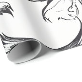 Baroque Flourish Wrapping Paper Cadeaupapier (Rol Hoek)