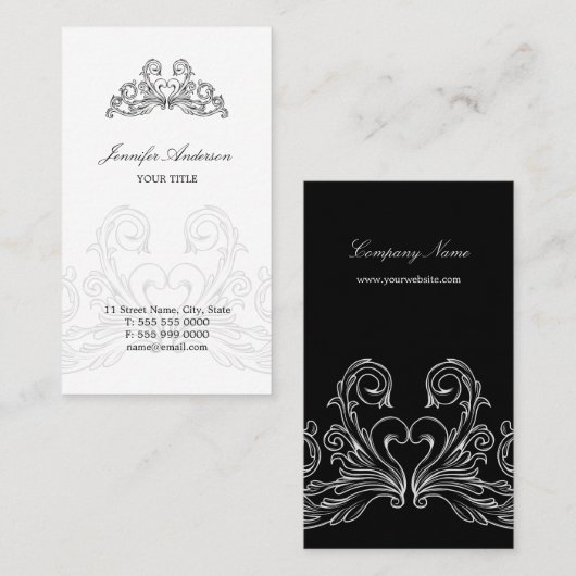 Baroque French Chic Visitekaartje (Voorkant / Achterkant)
