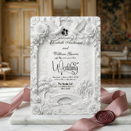 Baroque Garden Romance Wedding Ceremony Kaart