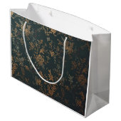 Baroque Gold Floral Gift Bag – Gothic Victorian  Groot Cadeauzakje (Achterkant Gekanteld)