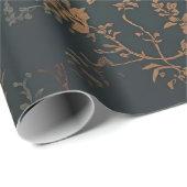 Baroque Gold Gift Wrap | Floral Cadeaupapier (Rol Hoek)