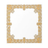 Baroque Gold omgeven Notitieblok (Voorkant)