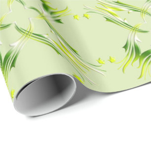 Baroque Green Limoen Cadeaupapier