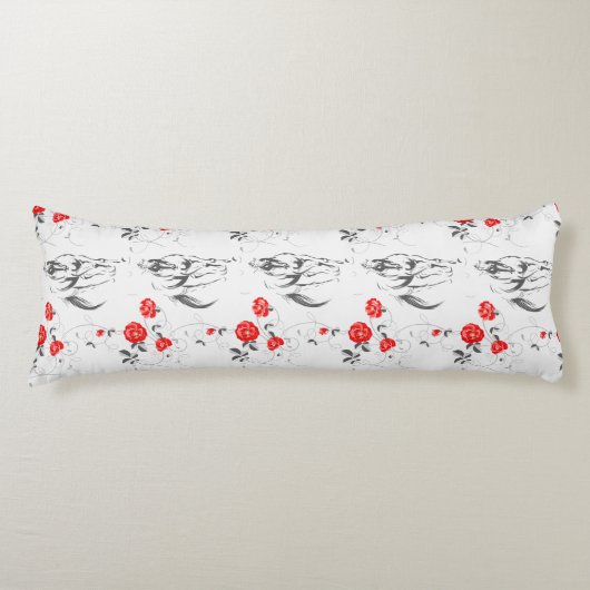 Baroque Horse Body Pillow Lichaamskussen (Voorkant)