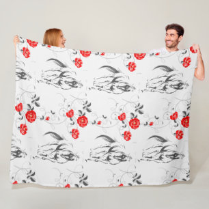 Baroque Horse Fleece Blanket