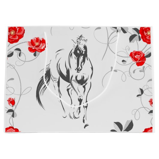Baroque Horse Gift Bags Groot Cadeauzakje (Voorkant)