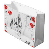 Baroque Horse Gift Bags Groot Cadeauzakje (Voorkant Gekanteld)