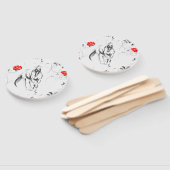 Baroque Horse Hand Fans Handwaaier (Niet-gemonteerd)