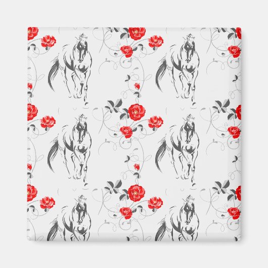 Baroque Horse Magnet (Voorkant)