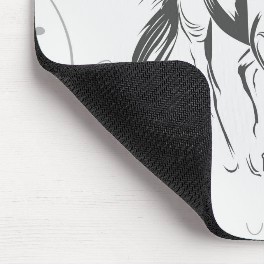 Baroque Horse Mousepad Muismat (Hoek)