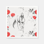Baroque Horse Paper Napkins Servet (Voorkant)
