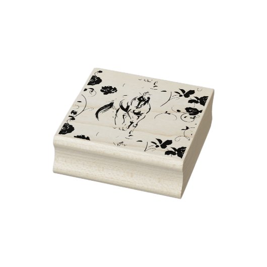 Baroque Horse Stamp Rubberstempel (Stempel)