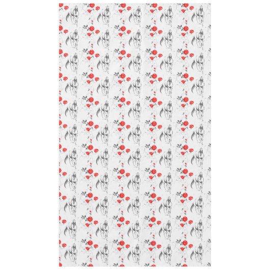 Baroque Horse Tablecloth Tafelkleed (Voorkant)