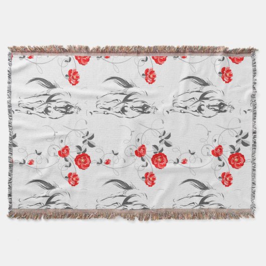 Baroque Horse Throw Deken (Voorkant)