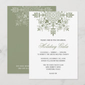 Baroque Jade Ornamental Holiday Gala Kaart (Voorkant / Achterkant)