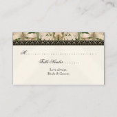 Baroque Lily Formal Wedding Table Seating Plaatskaartje (Achterkant)