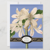 Baroque Lily Gold Formal Elegant Wedding Kaart (Achterkant)