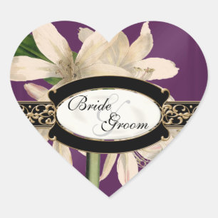 Baroque  Lily Gold Formal Favor Gift Labels