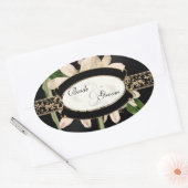 Baroque  Lily Gold Formal Favor Gift Labels (Envelop)