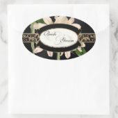 Baroque  Lily Gold Formal Favor Gift Labels (Tas)