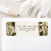 Baroque  Lily Gold Formal Matching Address Etiket (Insitu)