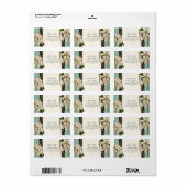 Baroque  Lily Gold Formal Matching Address Etiket (Full Sheet)