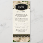 Baroque  Lily Gold Formal Wedding Menu (Voorkant)