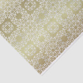 Baroque  Luxury Silver Gold Shiny Ornaments Tissuepapier (Detail)