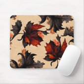 Baroque Maple Leaves Pattern Muismat (Met muis)