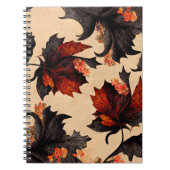 Baroque Maple Leaves Pattern Notitieboek (Voorkant)