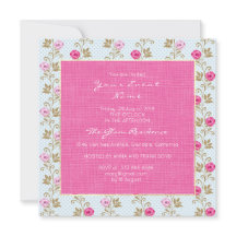 Baroque Marie Antoinette Floral Pastel Roze