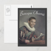 Baroque Obama Briefkaart (Voorkant / Achterkant)