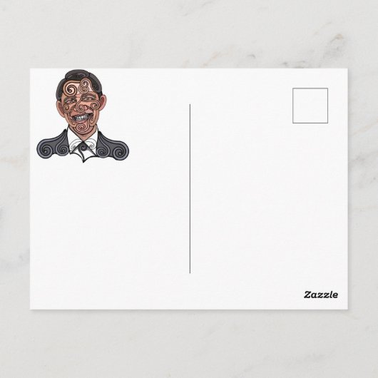 Baroque Obama Briefkaart (Achterkant)