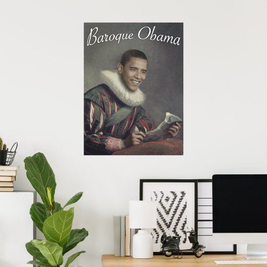 Baroque Obama Poster (Thuiskantoor)