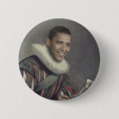 Baroque Obama Ronde Button 5,7 Cm (Voorkant)