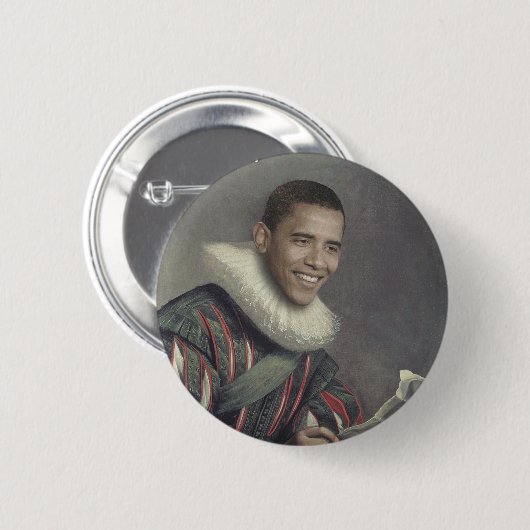Baroque Obama Ronde Button 5,7 Cm (Voorkant /achterkant)