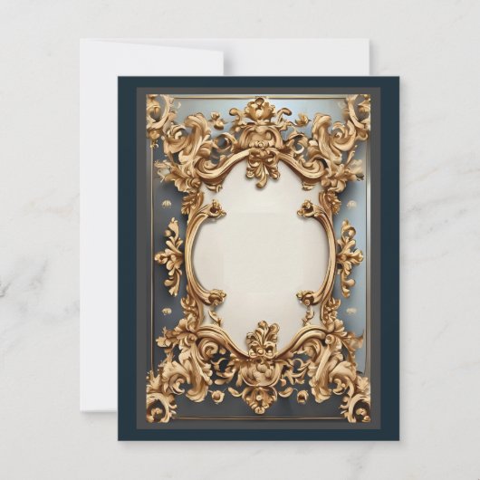 Baroque Opulence Response Card RSVP Kaartje (Voorkant)