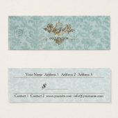 Baroque Ornamental - Merchandise Price Label Mini Visitekaartjes (Voorkant /achterkant)