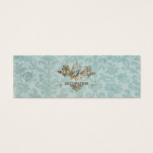 Baroque Ornamental - Merchandise Price Label Mini Visitekaartjes (Voorkant)