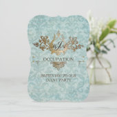 Baroque Ornamental - Uitnodiging Kaart (Staand voorkant)