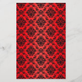 Baroque Red Victoriaans scrapbook Briefpapier (Voorkant)