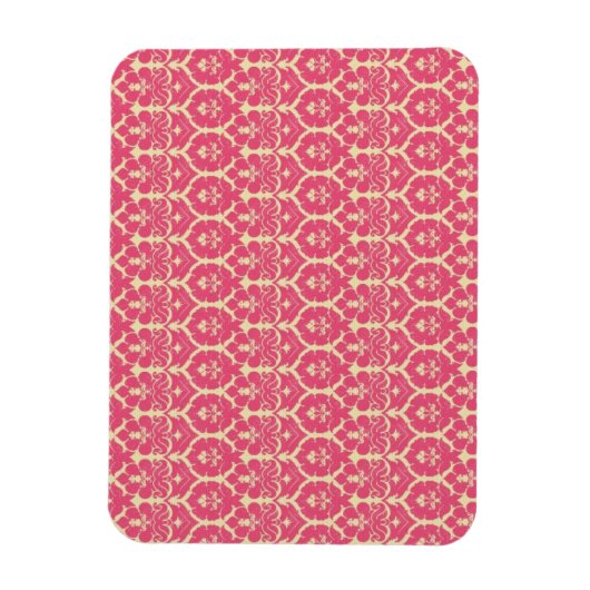  Baroque Red Wallpaper Magneet (Verticaal)