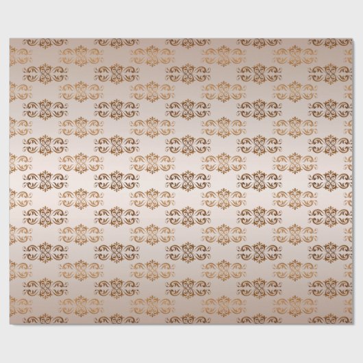 Baroque Retro Patroon Cadeaupapier (Vlak)