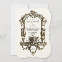 Baroque Rococo Color Floral Altar Cartouche
